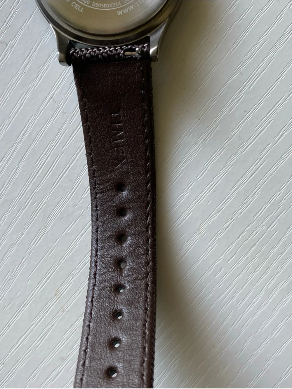 Timex Expedition Cream Dial Field Watch with Brown Strap